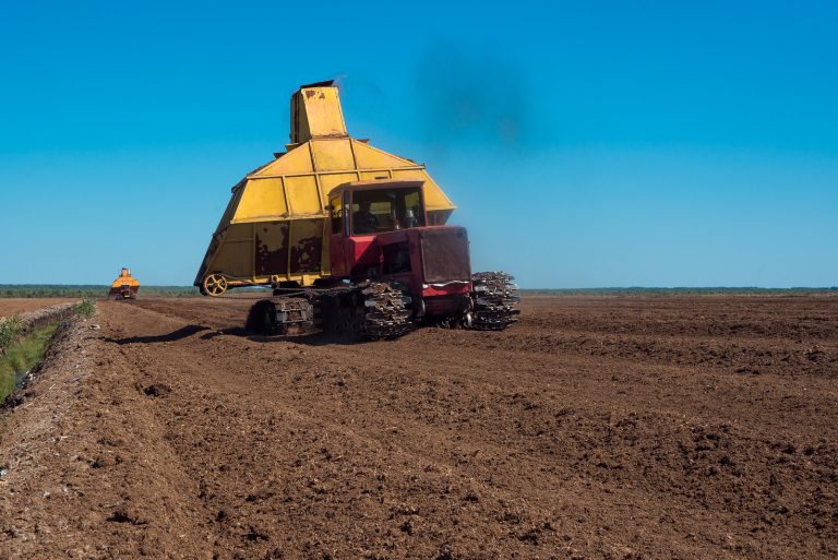 Peat harvesting
