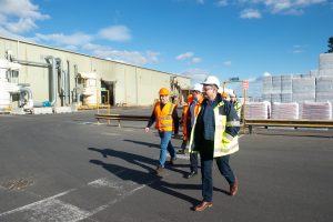 Brendan Clarke-Smith MP was given a tour of the Elkesley site