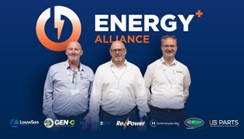 L-R: James Thompson (Gen-C), Olaf Heinrich (Motortech) and Roland Louwsman (LouwSon Energy) of the Energy+ Alliance