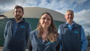 Stuart Rennie and Anne-Laure Chassanite of ENGIE with Darren Stockley of Ixora (right)