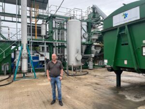 CCS MD Paul Willacy at the waste-to-hydrogen plant