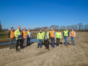 The joint project teams visited the site for the new BUPA, located just north of the existing plant at Sindal Biogas