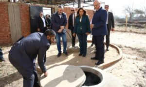 The Minister of Local Development and Environment Manal Awad inspected the biogas unit at the Kafr Shukr slaughterhouse in Qalyubia 
