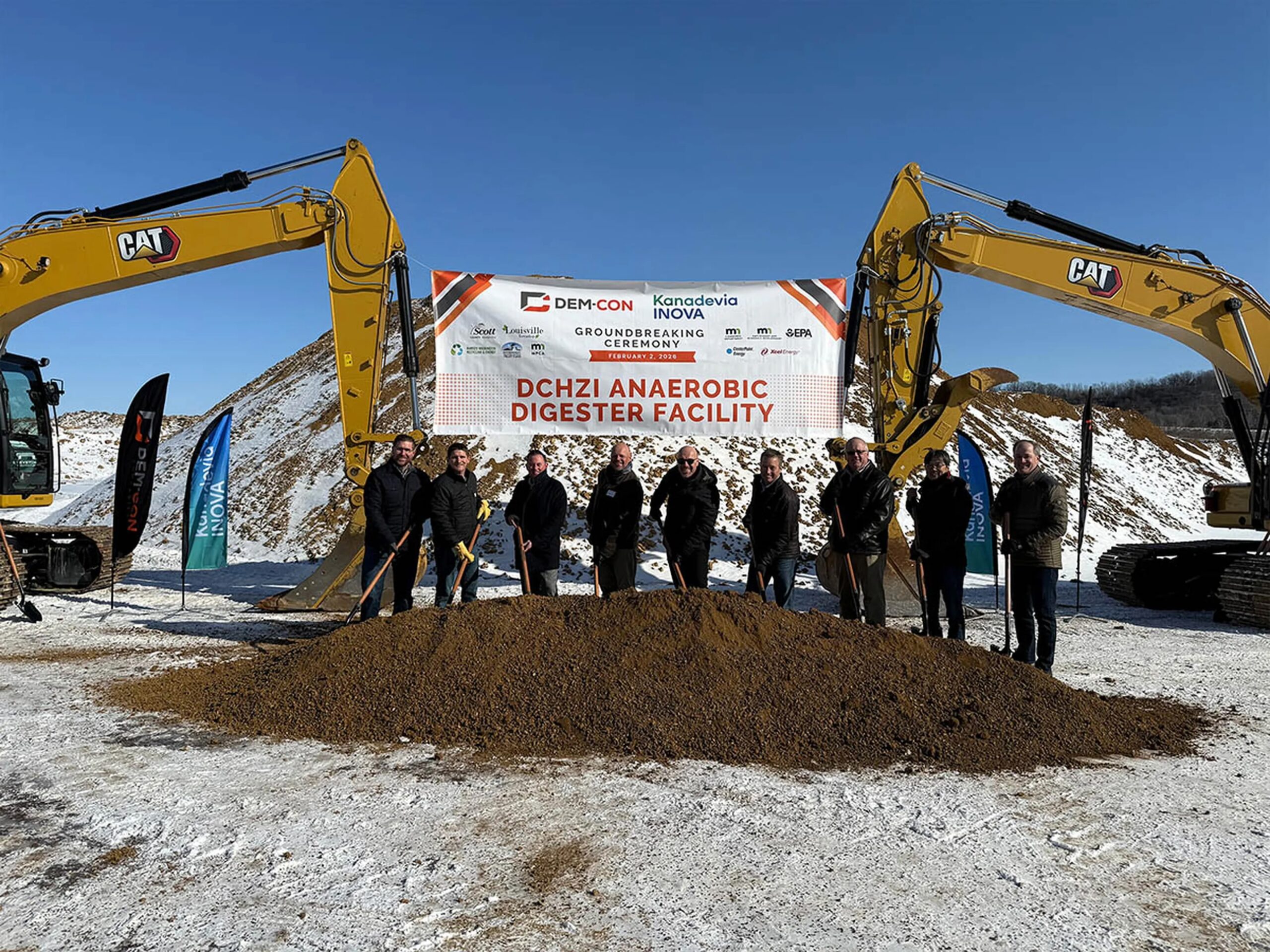 Kanadevia Inova breaks ground on Minnesota’s first organic waste-to-biochar renewable gas facility