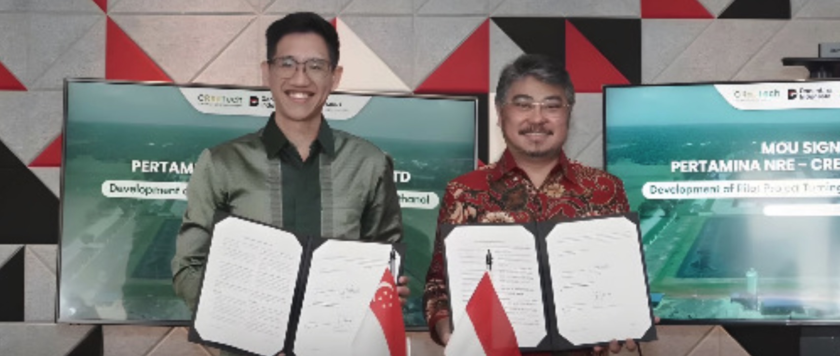 Pertamina NRE and CRecTech sign MoU for Indonesia biomethanol pilot