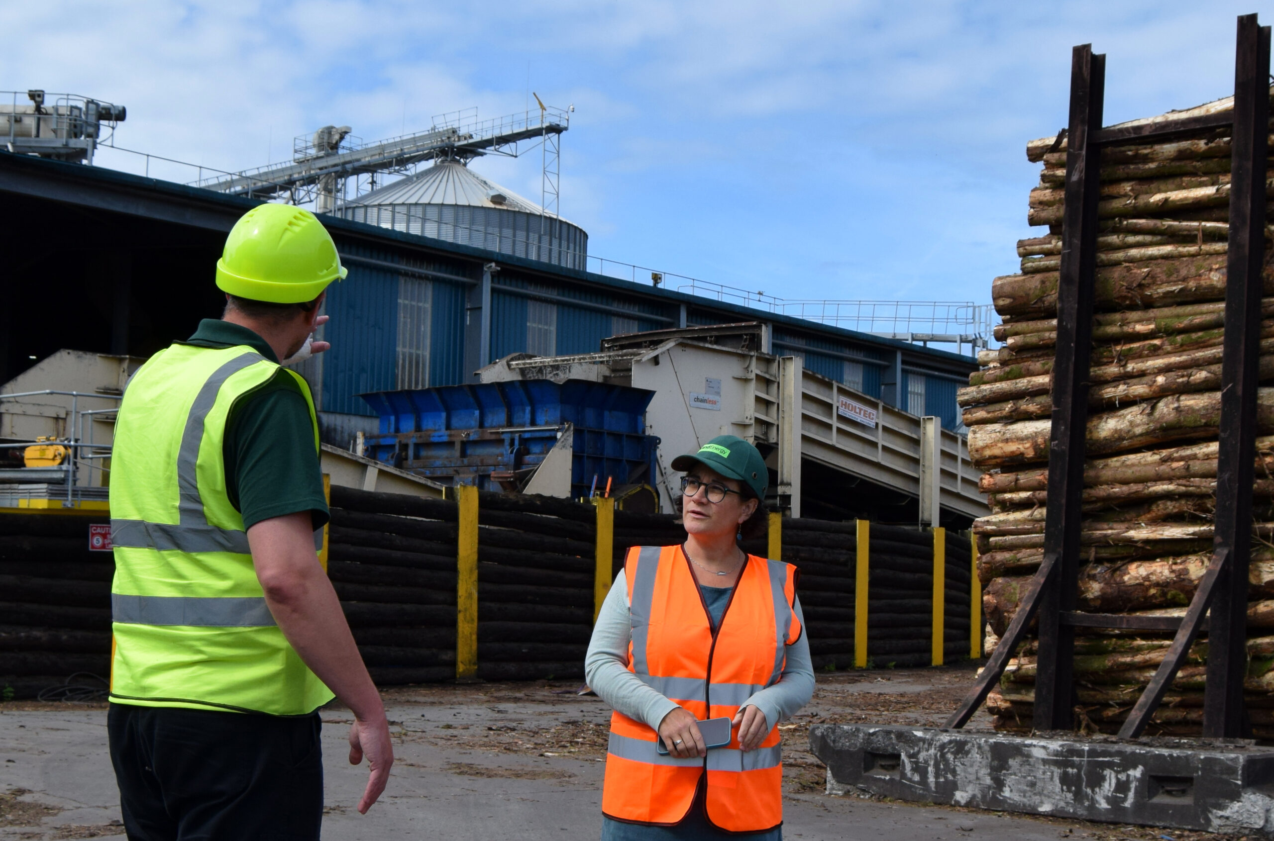 MSP visits Land Energy’s Girvan biomass pellet plant